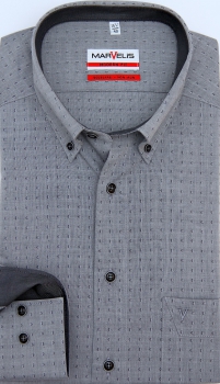 Preview: Marvelis Hemd Langarm 64cm, Modern Fit -schwarz- 73086468